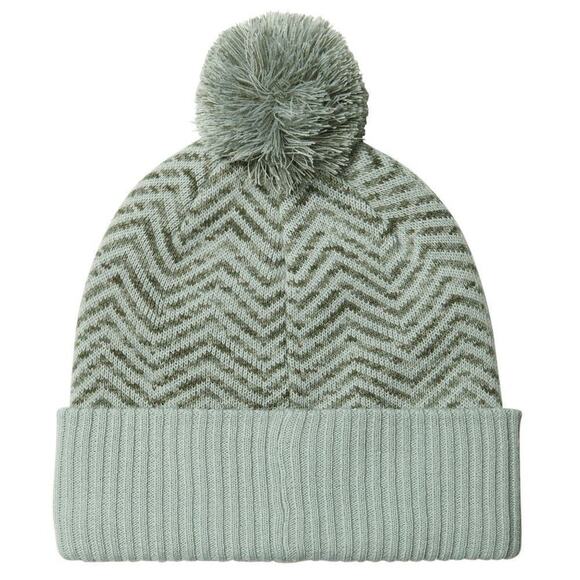 NWT The North Face Chevron Pom Beanie Youth Hat Fleece Lined Jadeite Green - Picture 4 of 6